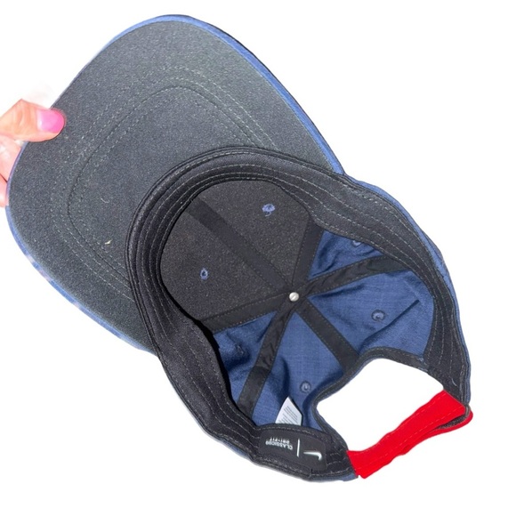 Nike Ole Miss Rebels Classic99 Dri-Fit Adjustable Hat Navy Red Embroidered Cap - Picture 5 of 8